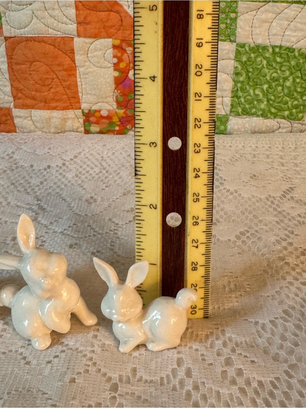 Vintage Norcrest Bunny Rabbit Figurines Mid-century Decor Set of 3 1950-60's - Picture 13 of 14